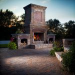 Outdoor Living Fireplace Installation