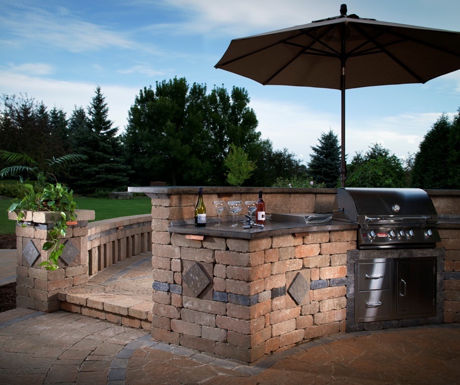 outdoor bbq island designs