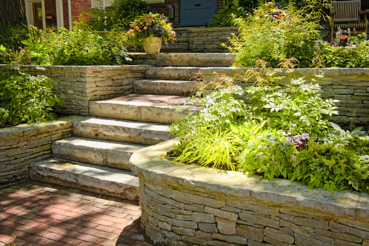 Retaining Wall Flower Bed