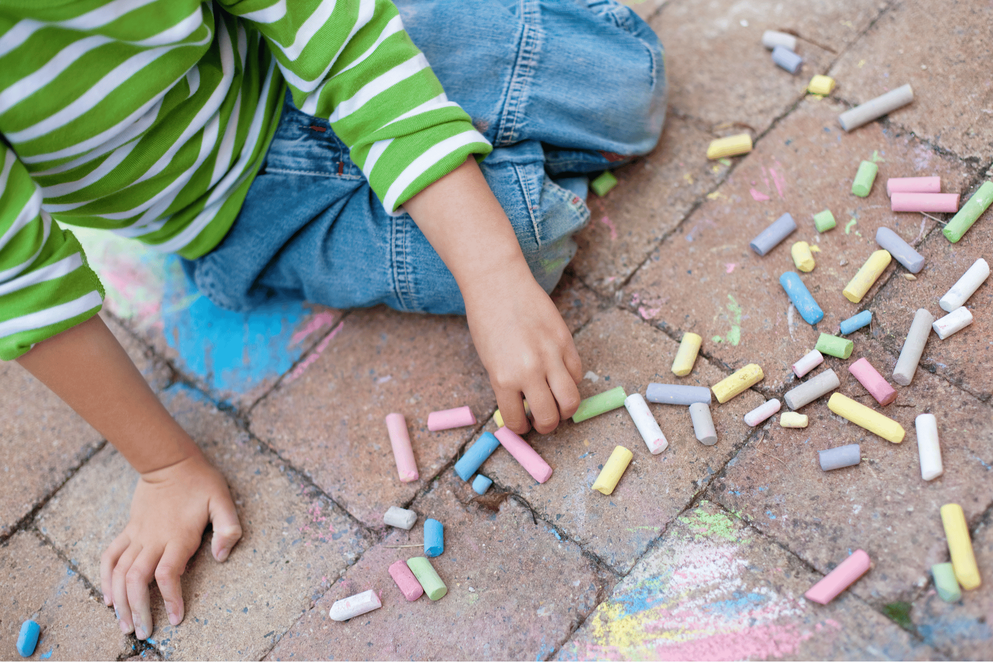 Remove Chalk + Crayon Marks from Pavers