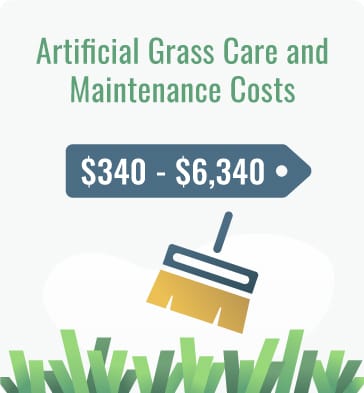 artificial grass maintenance cost