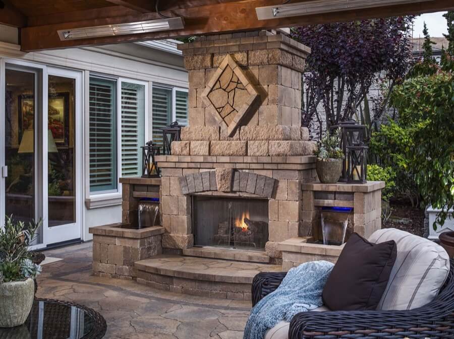 45 Beautiful Outdoor Fireplace Ideas, Outdoor Faux Fireplace Ideas