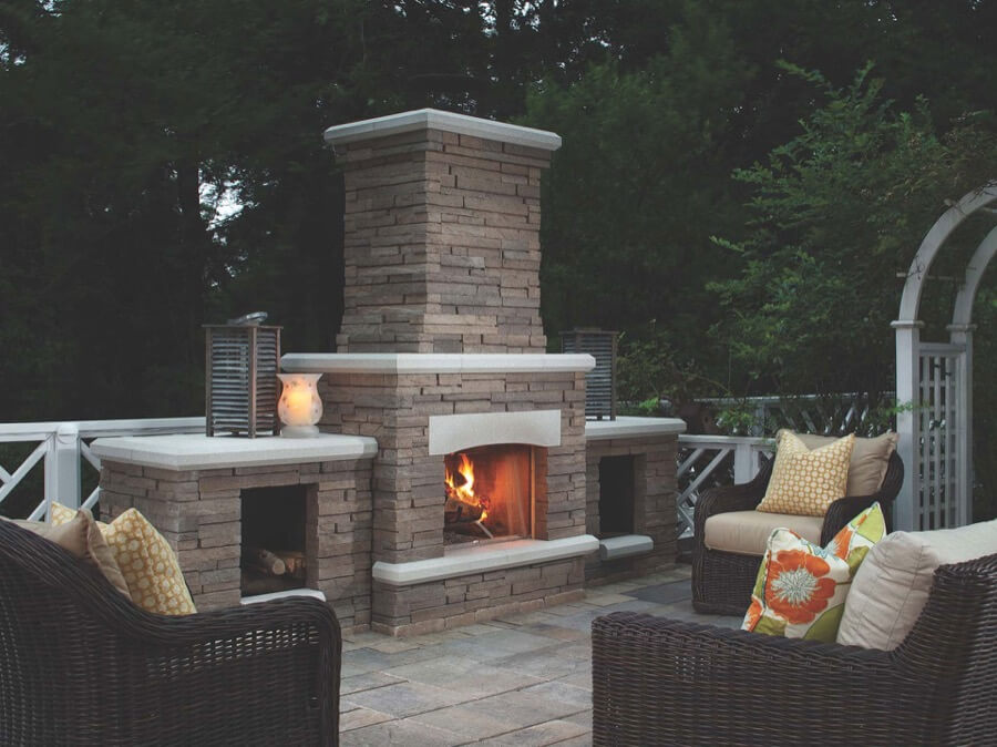 45 Beautiful Outdoor Fireplace Ideas | Install-It-Direct