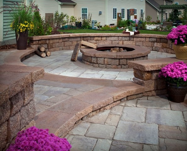 Outdoor Fire Pit Install, How To Build A Fire Pit On An Existing Paver Patio