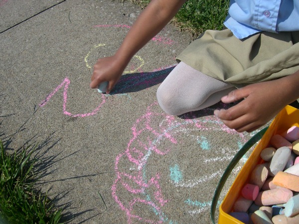 Clean Sidewalk Chalk Off Concrete