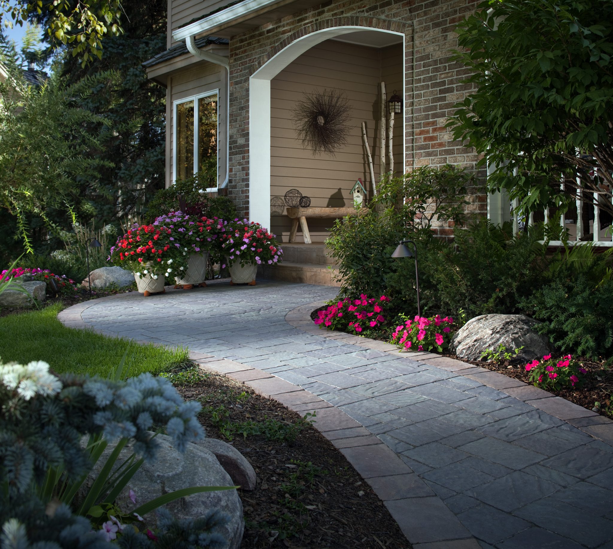 Stone Pathways Stepping Stone Walkway  Ideas  Designs 