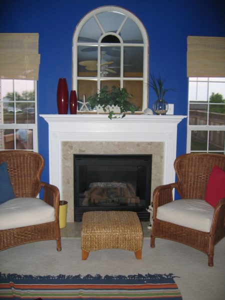 Resurface your fireplace: A fireplace is often the focal point of the room 