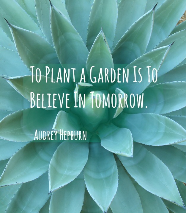 Audrey Hepburn garden quote