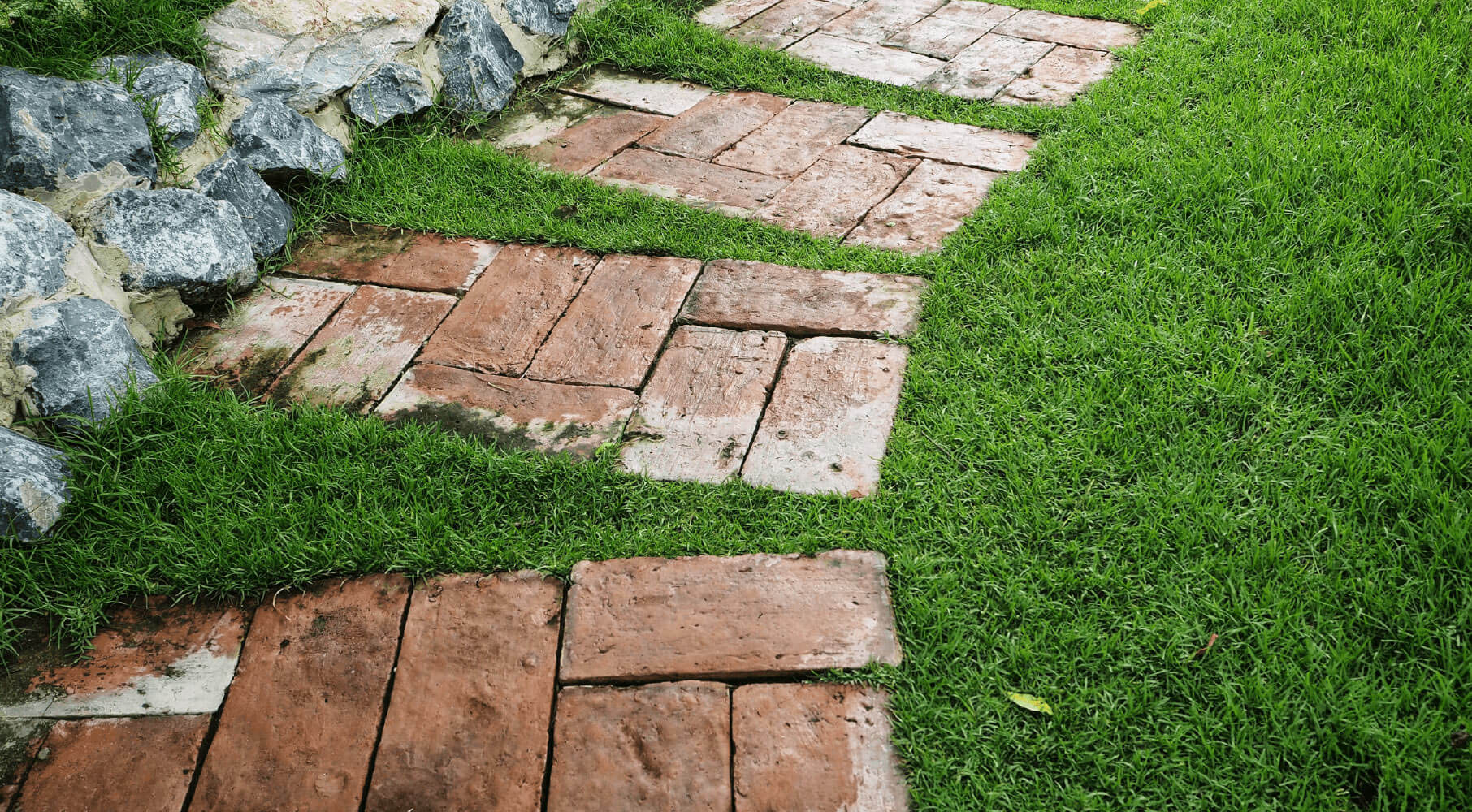 brick stepping stones