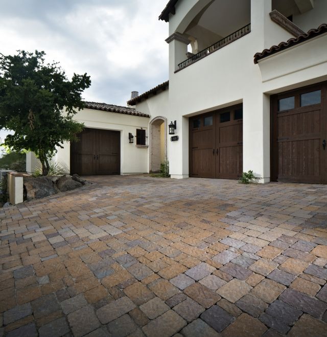 Paver Driveway and Garage