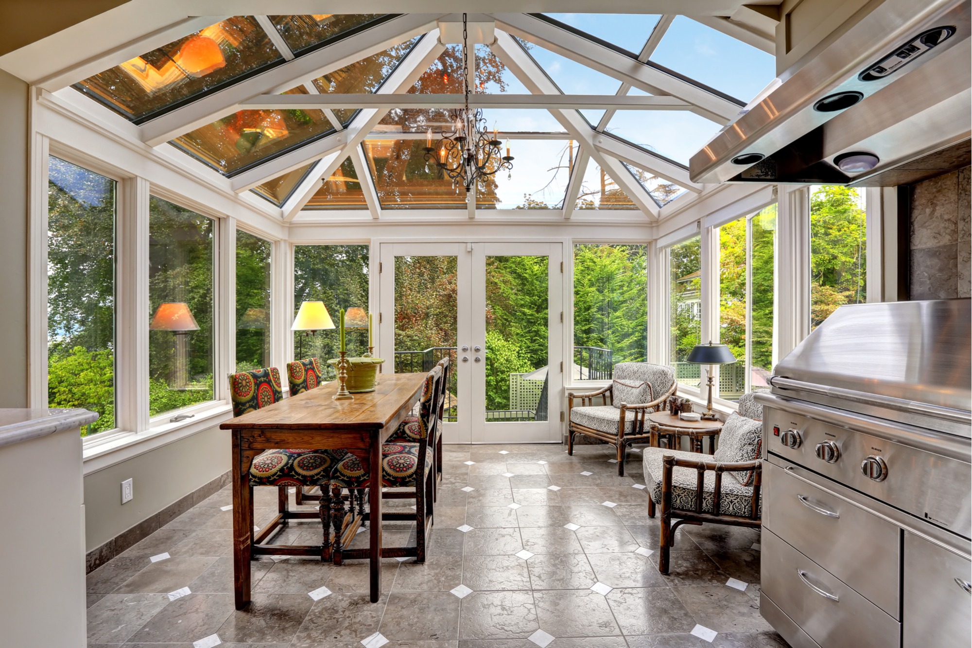 Dining Room In The Sun Room