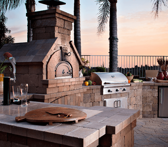 outdoor brick oven design san diego