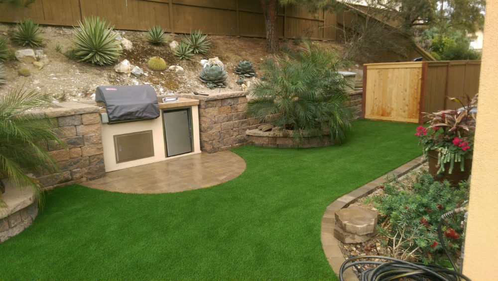Pavers Artificial Grass Install