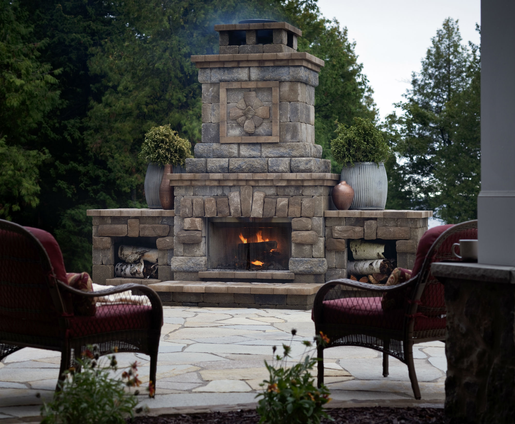 outdoor fireplace ideas