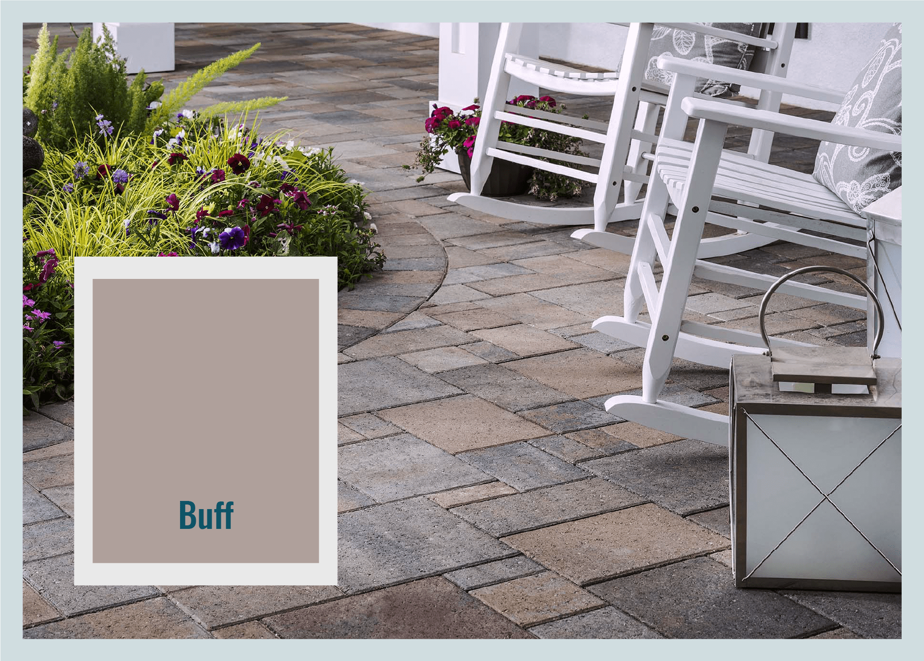 Buff pavers