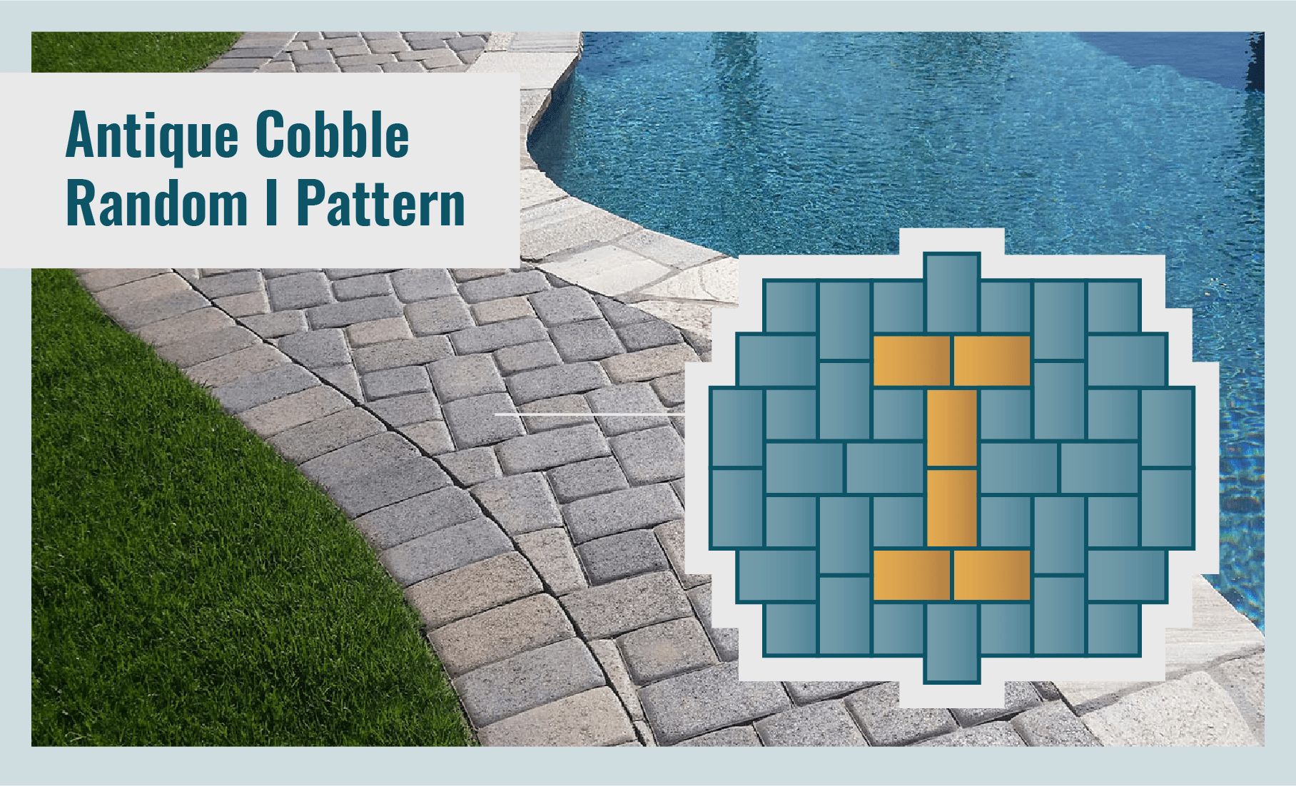 Antique Cobble Random I Paver Laying Pattern