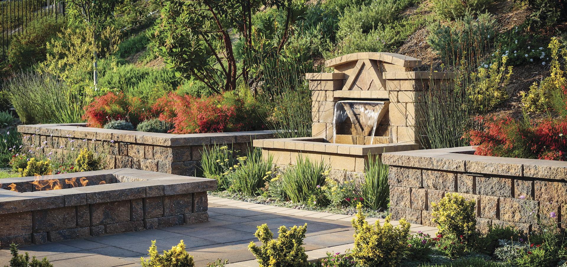 Water Feature, Retaining Walls