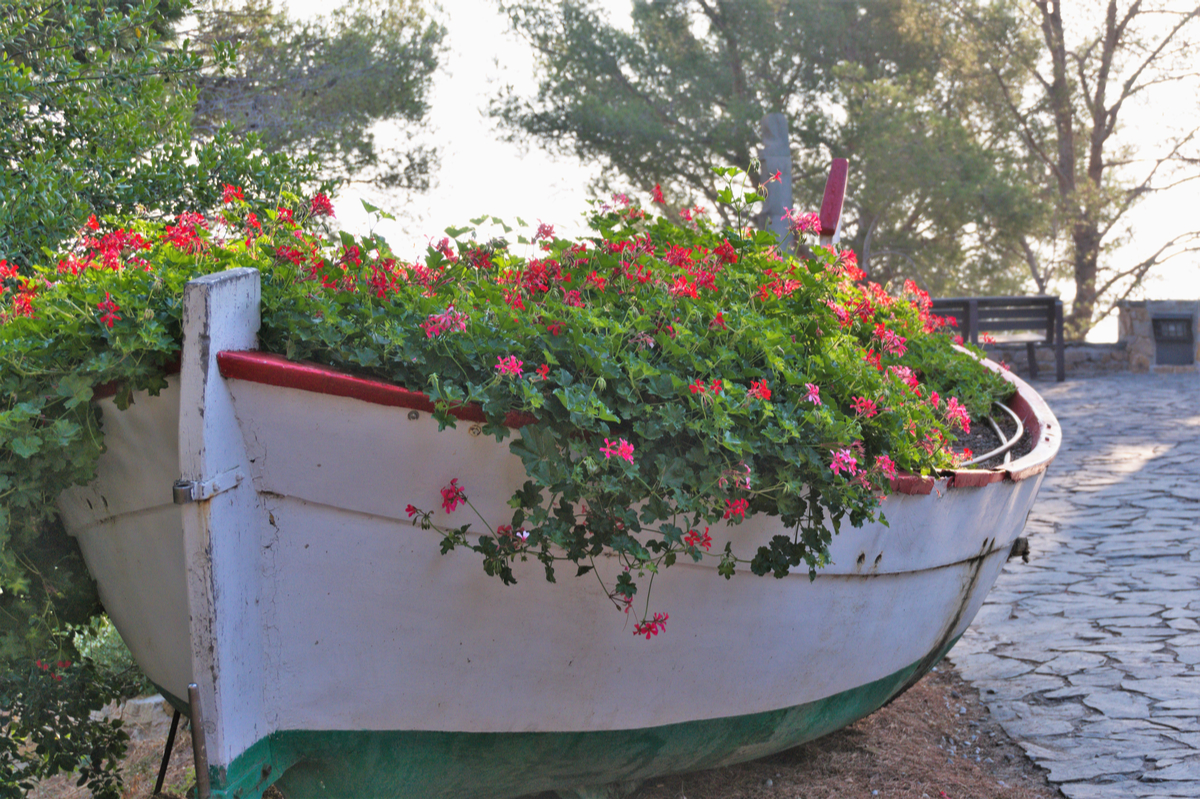 Boat Flower Bed