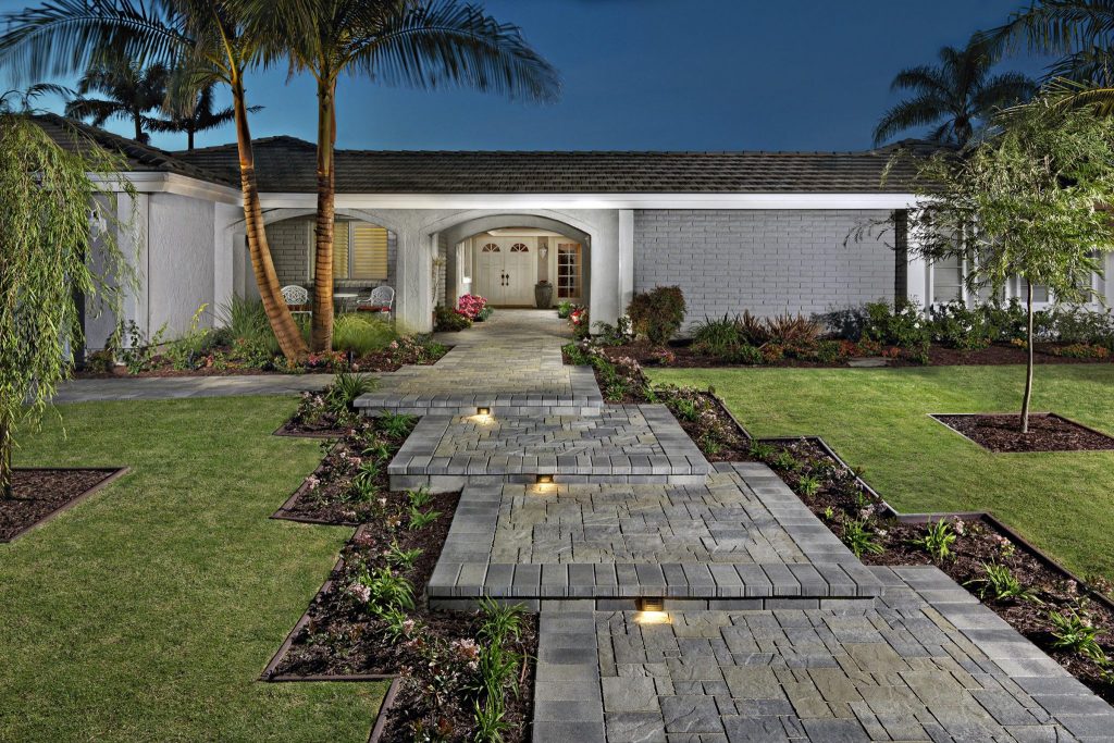 Pavers, Lights and Artificial Grass