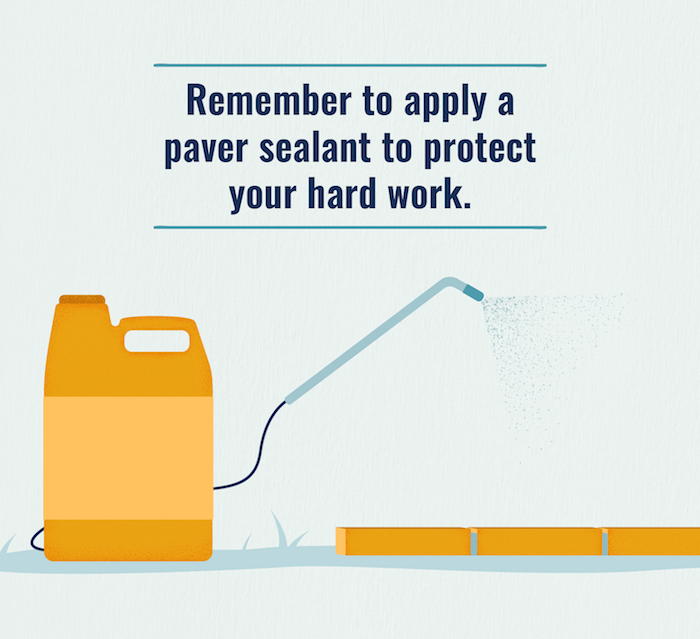 Apply a paver sealant to your paved area to protect it from wear and tear.