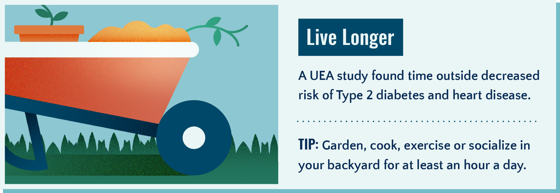 Spending time outside can help you live longer.