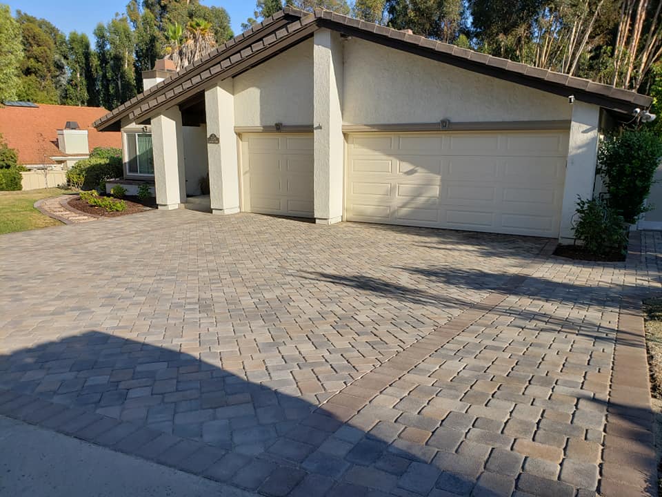 paver driveway installation by Install-It-Direct