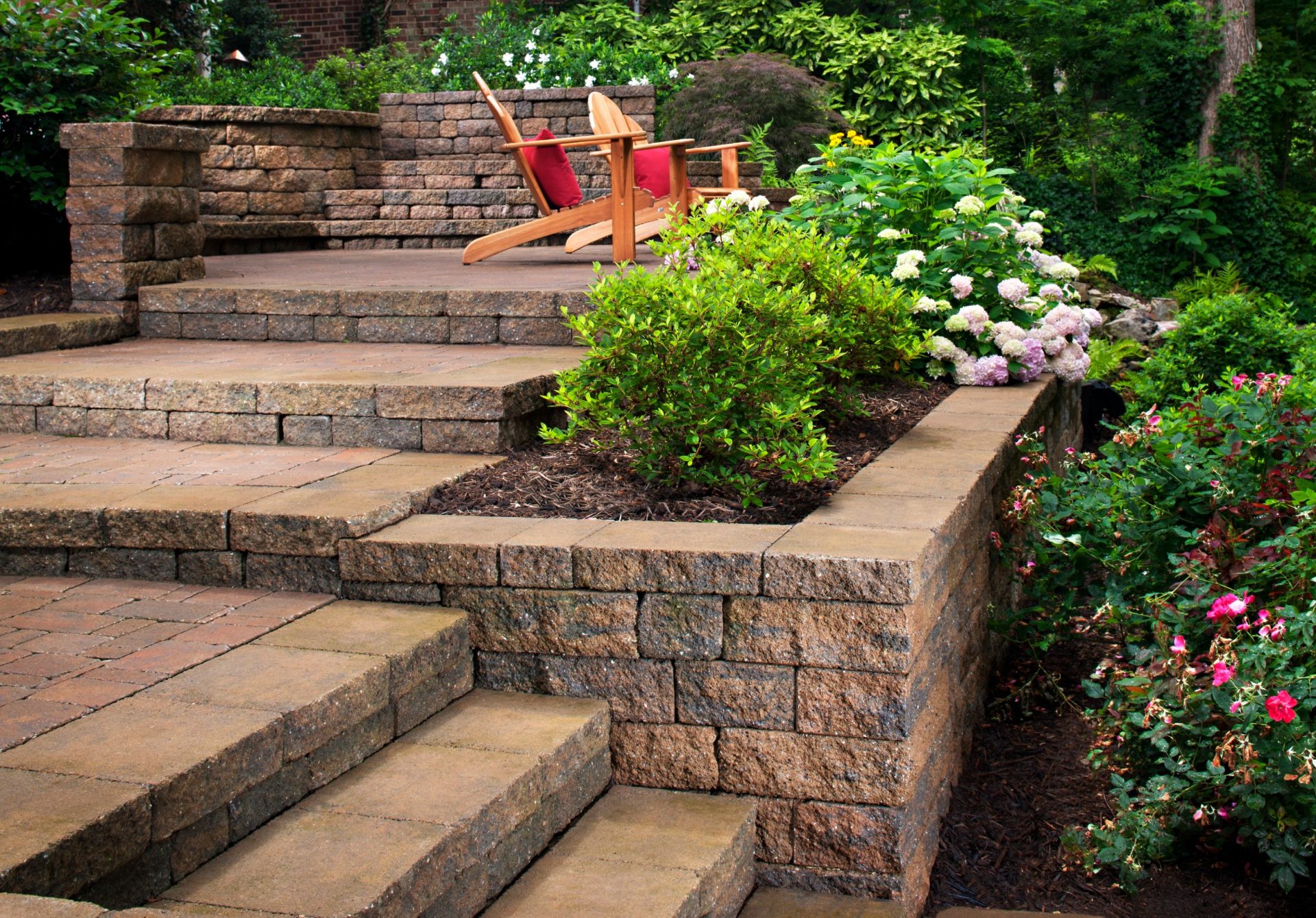 retaining wall kitchen garden