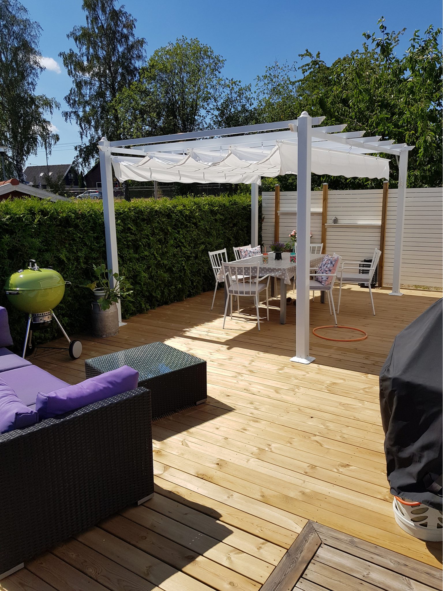 Make a Pergola Cover for Shade