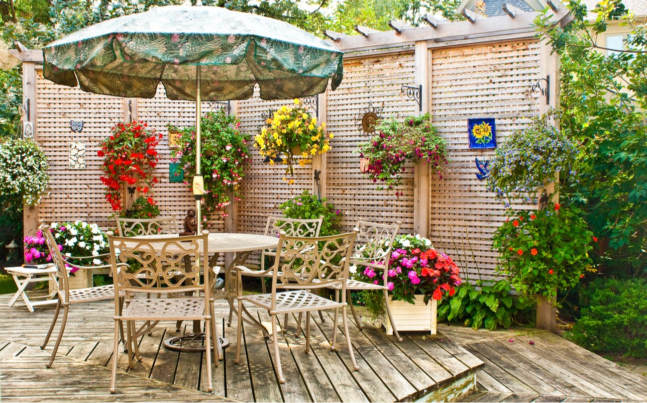 Hanging Baskets on Hooks