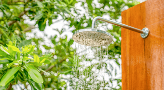 outdoor shower