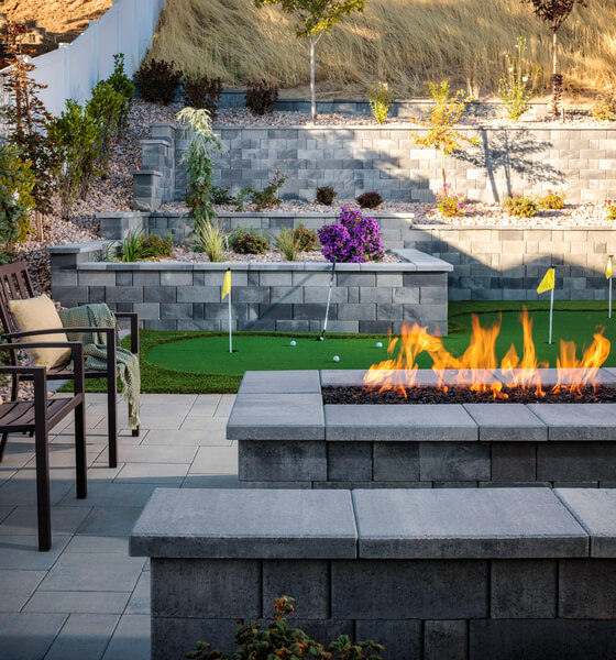 Modern Rectangular Firepit
