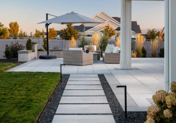 Paver Walkway and Paver Patio