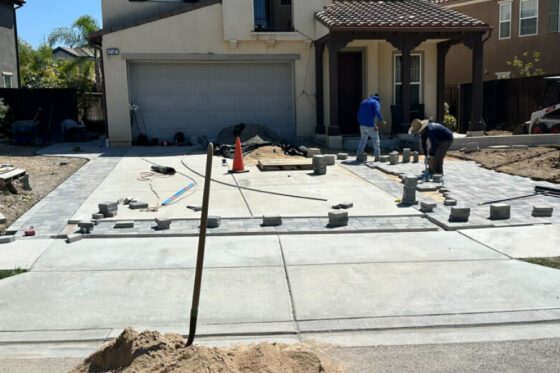 During the Retaining Wall Project in San Diego, CA 92127