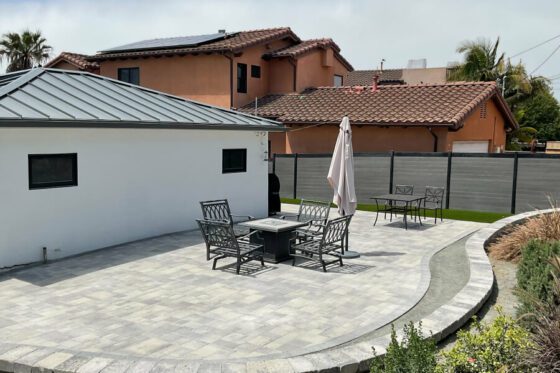 After Paver Patio Project in San Diego, CA 92109