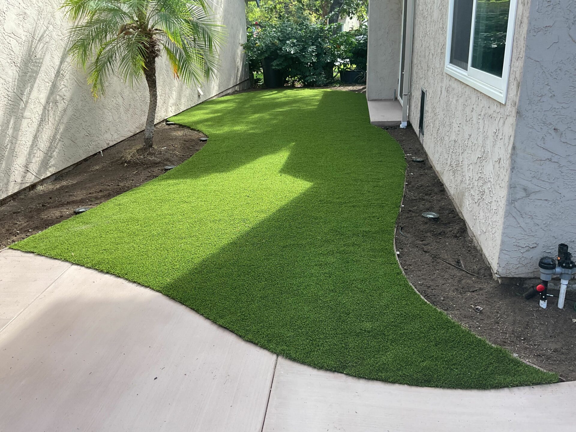 Concrete Patio and Turf Yard in Tierrasanta, San Diego