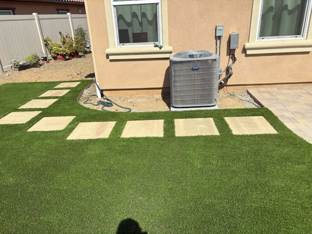 San Marcos Backyard Pavers Turf Drainage (San Elijo Hills) After Photo 3