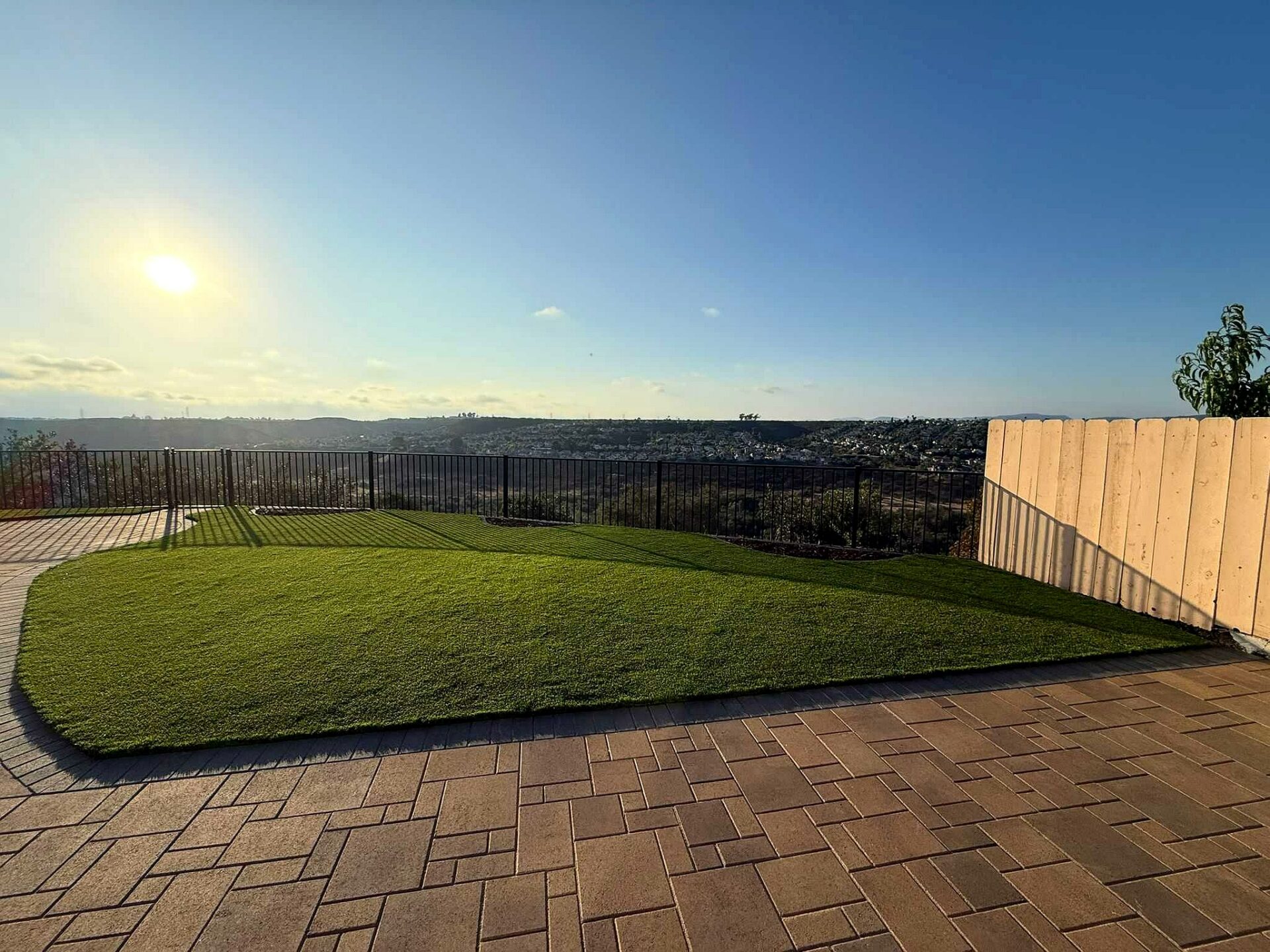 Paver Patio + Turf Backyard, Mira Mesa San Diego