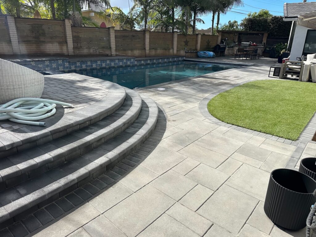 point loma paver pool deck installation