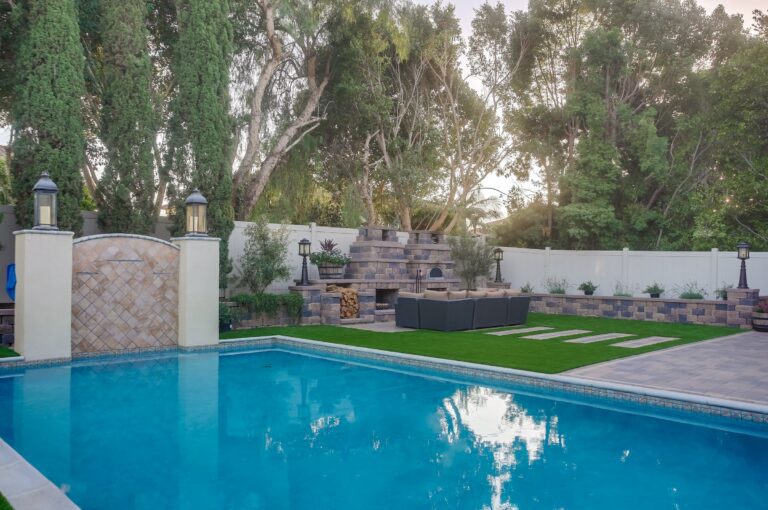 Poolside view toward the lounge.