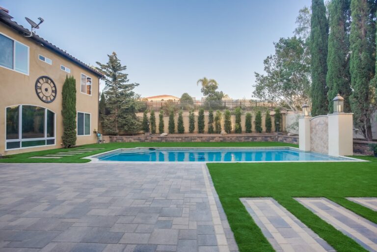 Wide pool view from the house side.
