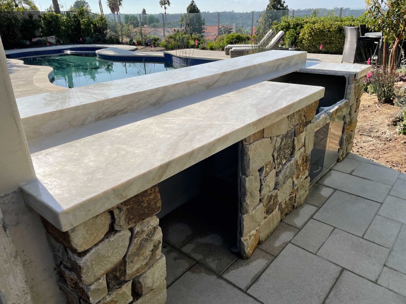 Outdoor living project in Carmel Valley (92130), San Diego. Install It Direct.